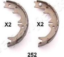 JapanParts GF-252AF комплект тормозных колодок, стояночная тормозная с на TOYOTA CAMRY (_V2_)