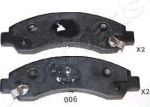JAPANPARTS Комплект тормозных колодок, диско (PA-006AF)