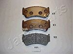 JAPANPARTS Колодки передние NISSAN ALMERA (N15) 95->00 (PA-191AF)