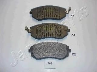 JAPANPARTS Колодки передние SUBARU Forester III/Impreza 07->/Legacy 09-> (PA-706AF)