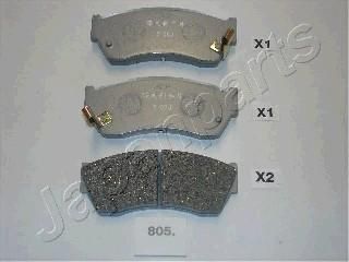 JapanParts PA-805AF комплект тормозных колодок, дисковый тормоз на SUZUKI SWIFT II седан (AH, AJ)