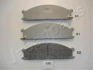JAPANPARTS Комплект тормозных колодок, диско (PA137AF)