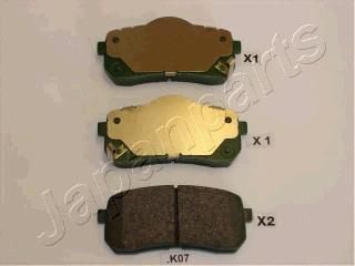 JAPANPARTS Колодки задние HYUNDAI H-1/Grand Starex 07- (PP-K07AF)