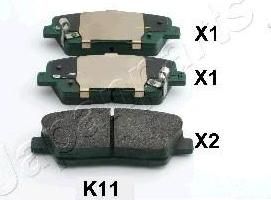 JAPANPARTS Колодки задние HYUNDAI Santa Fe/KIA Sorento 09-> (PP-K11AF)