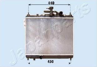 JapanParts RDA283093 радиатор, охлаждение двигателя на HYUNDAI GETZ (TB)