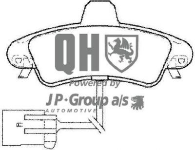JP 1563700319 комплект тормозных колодок, дисковый тормоз на FORD MONDEO I (GBP)
