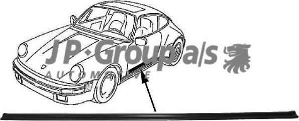 JP 1689800300 облицовка / защитная накладка, дверь на PORSCHE 911 кабрио