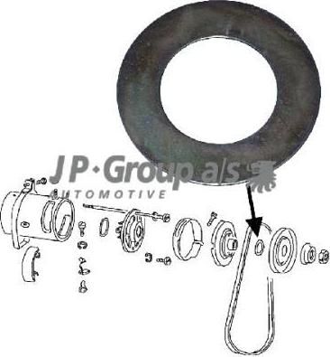 JP 8190500406 ременный шкив, генератор на VW KAEFER