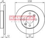 KAMOKA 103110 тормозной диск на RENAULT LOGAN I универсал (KS_)