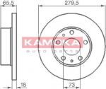 KAMOKA 1031516 тормозной диск на PEUGEOT BOXER автобус (230P)