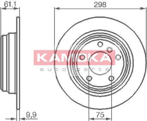 KAMOKA 1031670 тормозной диск на 5 (E39)