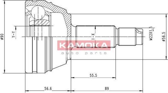 KAMOKA 6710 Шарнирный комплект, приводной вал