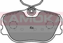 KAMOKA JQ1011072 комплект тормозных колодок, дисковый тормоз на VOLVO 480 E