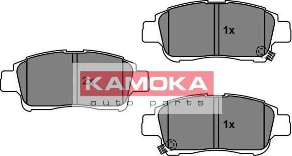 KAMOKA JQ101159 комплект тормозных колодок, дисковый тормоз на TOYOTA YARIS VERSO (_NLP2_, _NCP2_)