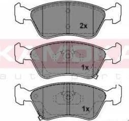 KAMOKA JQ1012642 КОМПЛЕКТ ТОРМОЗНЫХ КОЛОДОК, ДИСКОВЫЙ ТОРМОЗ