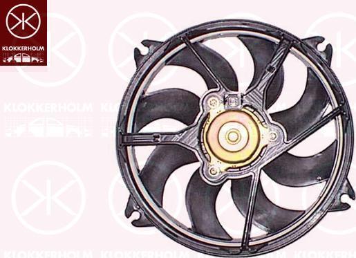 KLOKKERHOLM 05242602 вентилятор, охлаждение двигателя на PEUGEOT 607 (9D, 9U)