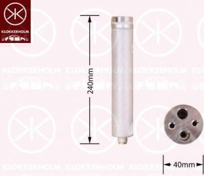 KLOKKERHOLM 167830D267 осушитель, кондиционер на NISSAN PRIMERA (P12)