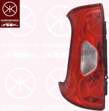 KLOKKERHOLM 20090711 задний фонарь на FIAT PANDA (312_, 312)