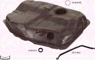 KLOKKERHOLM 2528008 топливный бак на FORD ESCORT IV (GAF, AWF, ABFT)