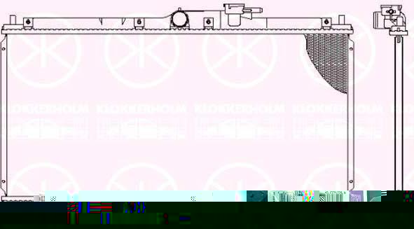 KLOKKERHOLM 2924302118 радиатор, охлаждение двигателя на HONDA ACCORD VI (CG, CK)