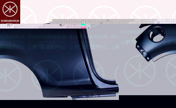 KLOKKERHOLM 5024512 боковина на OPEL CORSA D