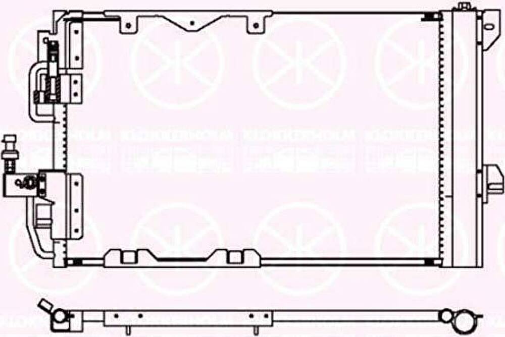 KLOKKERHOLM 5051305326 конденсатор, кондиционер на OPEL ZAFIRA A (F75_)