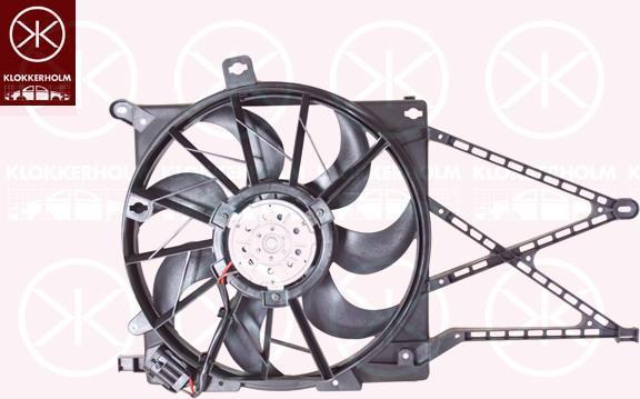 KLOKKERHOLM 50522604 вентилятор, охлаждение двигателя на OPEL ASTRA H (L48)