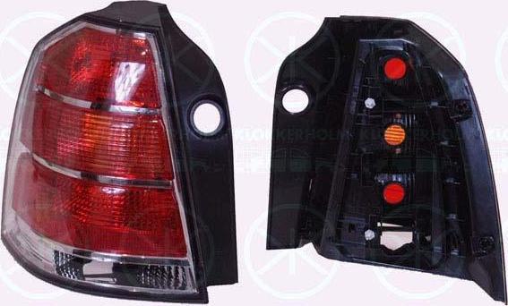 KLOKKERHOLM 50630711 задний фонарь на OPEL ZAFIRA B (A05)