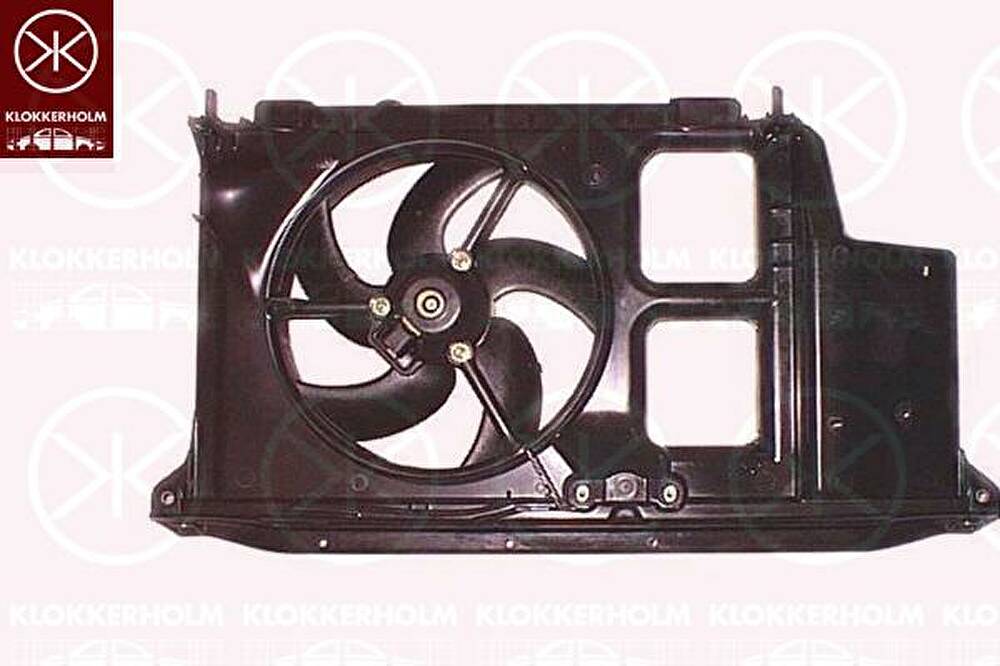 KLOKKERHOLM 55072603 вентилятор, охлаждение двигателя на PEUGEOT 206 SW (2E/K)