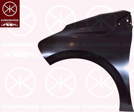 KLOKKERHOLM 5509312A1 крыло на PEUGEOT 208
