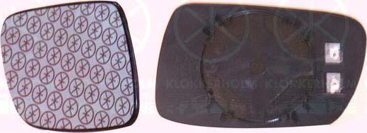 KLOKKERHOLM 55371062 зеркальное стекло, наружное зеркало на PEUGEOT 407 SW (6E_)