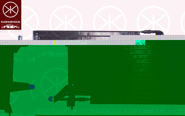 KLOKKERHOLM 5540305069 конденсатор, кондиционер на PEUGEOT 605 (6B)