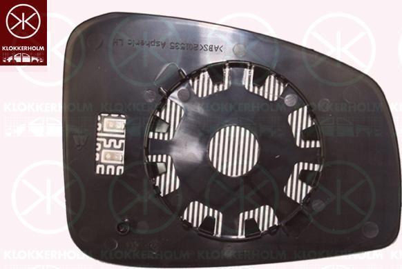 KLOKKERHOLM 60561064 зеркальное стекло, наружное зеркало на RENAULT LAGUNA III (BT0/1)