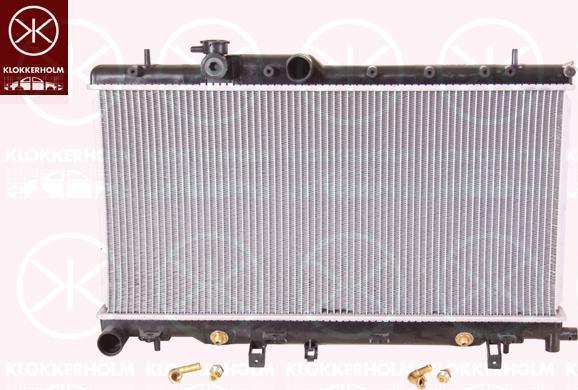 KLOKKERHOLM 6732302052 радиатор, охлаждение двигателя на SUBARU IMPREZA седан (GD)