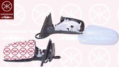 KLOKKERHOLM 75251042 наружное зеркало на SKODA SUPERB (3U4)