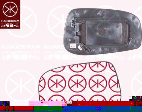 KLOKKERHOLM 90211064 зеркальное стекло, наружное зеркало на VOLVO S80 I (TS, XY)