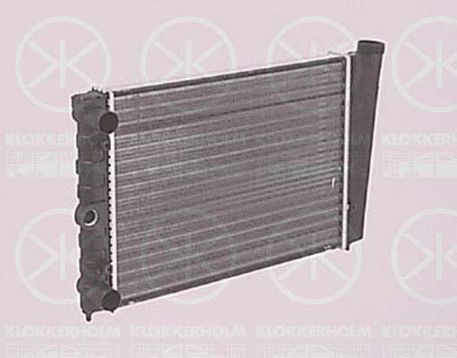 KLOKKERHOLM 9520302009 радиатор, охлаждение двигателя на VW POLO купе (86C, 80)