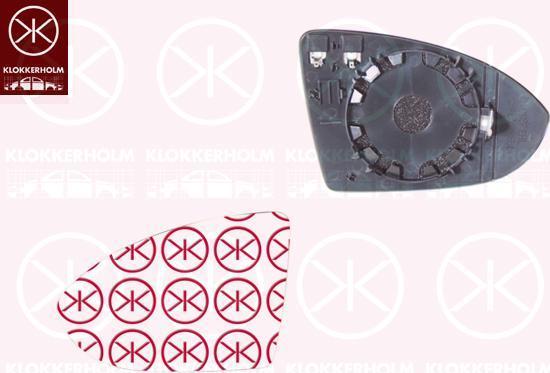 KLOKKERHOLM 95351061 зеркальное стекло, наружное зеркало на VW GOLF VII универсал (BA5)