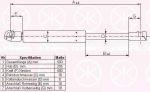 KLOKKERHOLM 95397120 газовая пружина, крышка багажник на VW GOLF IV (1J1)