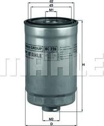 KNECHT/MAHLE Фильтр топливный KIA HYUNDAI (319224H001, KC226)