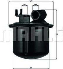 Knecht/Mahle KL 183 топливный фильтр на HONDA CONCERTO (HW, MA)