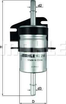Knecht/Mahle KL 238 топливный фильтр на FIAT ALBEA (178_)