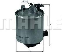 Knecht/Mahle KL 440/4 топливный фильтр на NISSAN NAVARA (D40)