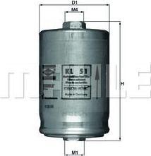 Knecht/Mahle KL 51 топливный фильтр на AUDI 80 (8C, B4)
