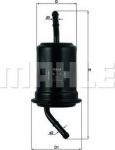 KNECHT/MAHLE Фильтр топливный KIA MAZ (B59513484, KL115)