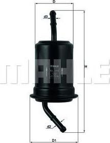 KNECHT/MAHLE Фильтр топливный KIA MAZ (B59513484, KL115)