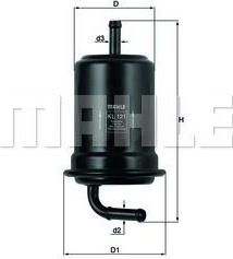 KNECHT/MAHLE Фильтр топливный MAZDA 626 91-97 (KL121, KL121)