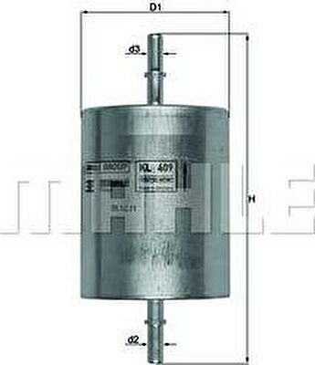 KNECHT/MAHLE Фильтр топливный FORD MONDEO (4103735, KL409)