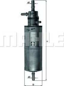 KNECHT/MAHLE Фильтр топливный MB W163 (1634770801, KL438)