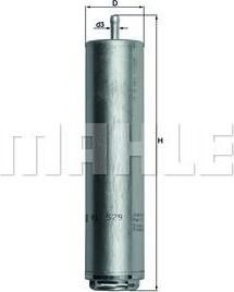 KNECHT/MAHLE Фильтр топливный X3 3.0D (KL579D)